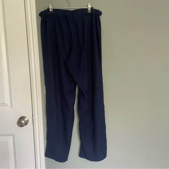 J. Crew Flannel Pajama Set Pink and Navy - Picture 8 of 15